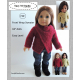 Front Wrap Sweater Sewing Pattern for 18" dolls SuzyMStudio