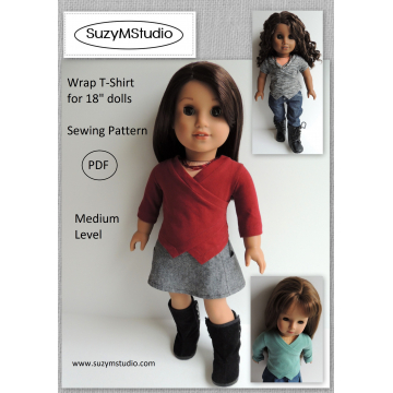 Wrap T-Shirt for 18 inch doll