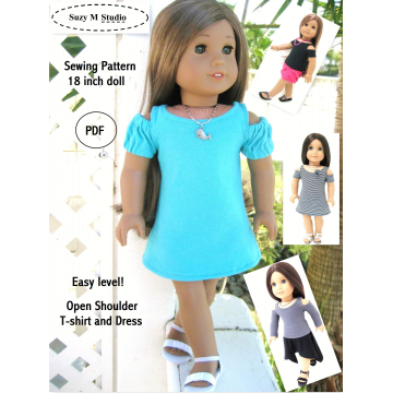 Open Shoulder T-Shirt and Dress